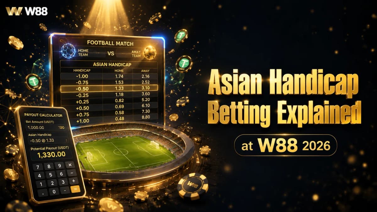 Asian Handicap Betting Explained — Lines, Quarters, and Examples at W88