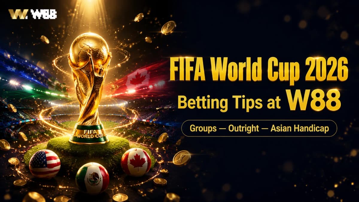 FIFA World Cup 2026 Betting Tips at W88 — Groups, Outright, and Asian Handicap Guide