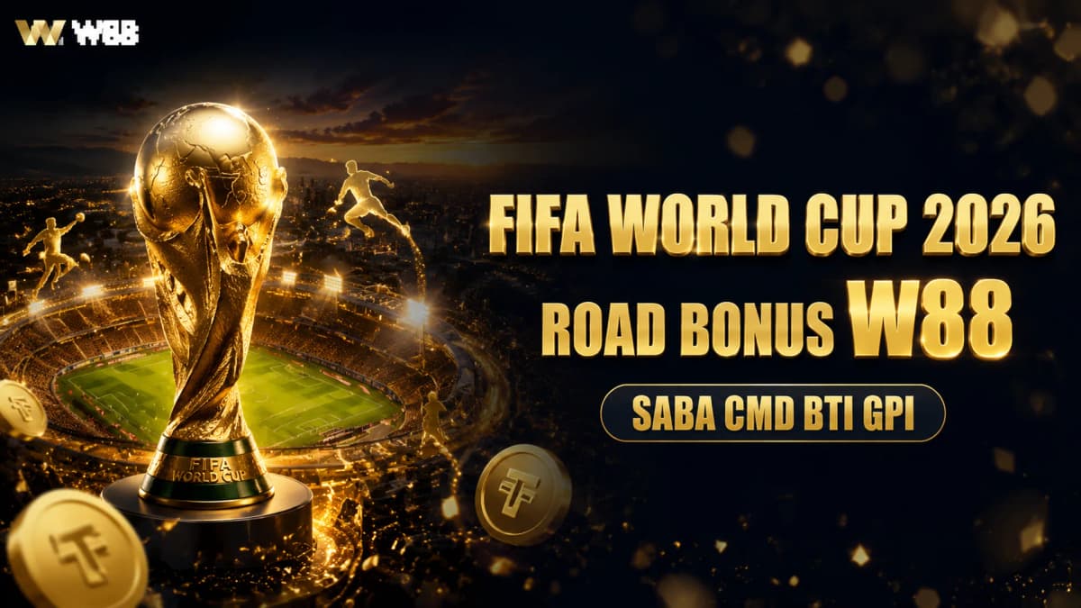 FIFA World Cup 2026 Road Bonus at W88 — Earn Weekly USDT on SABA, CMD, BTI, and GPI