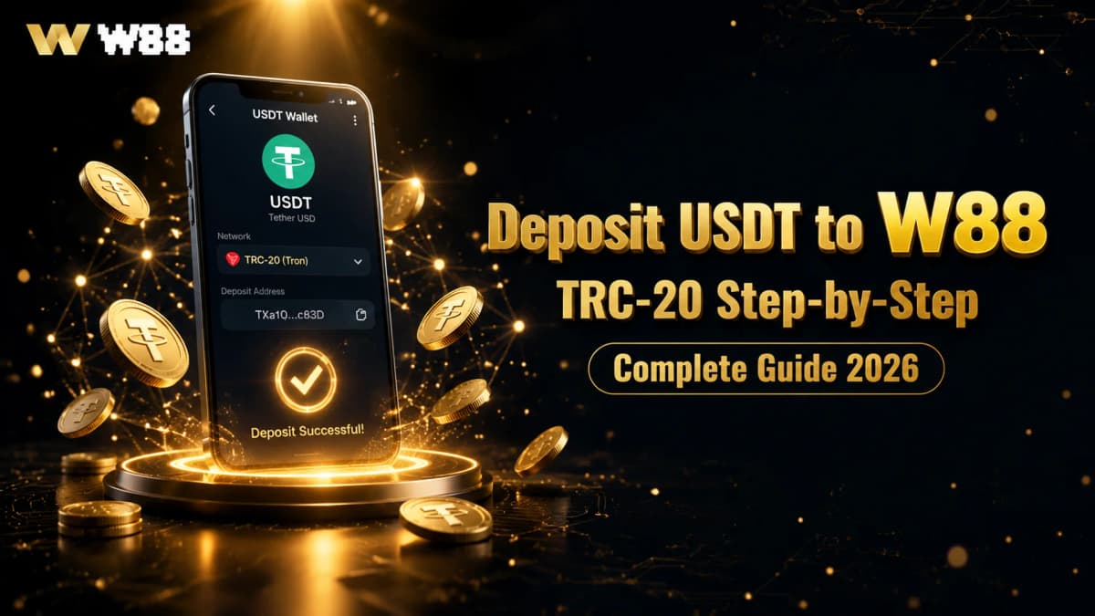 How to Deposit USDT (TRC-20) to W88 — Complete Guide 2026