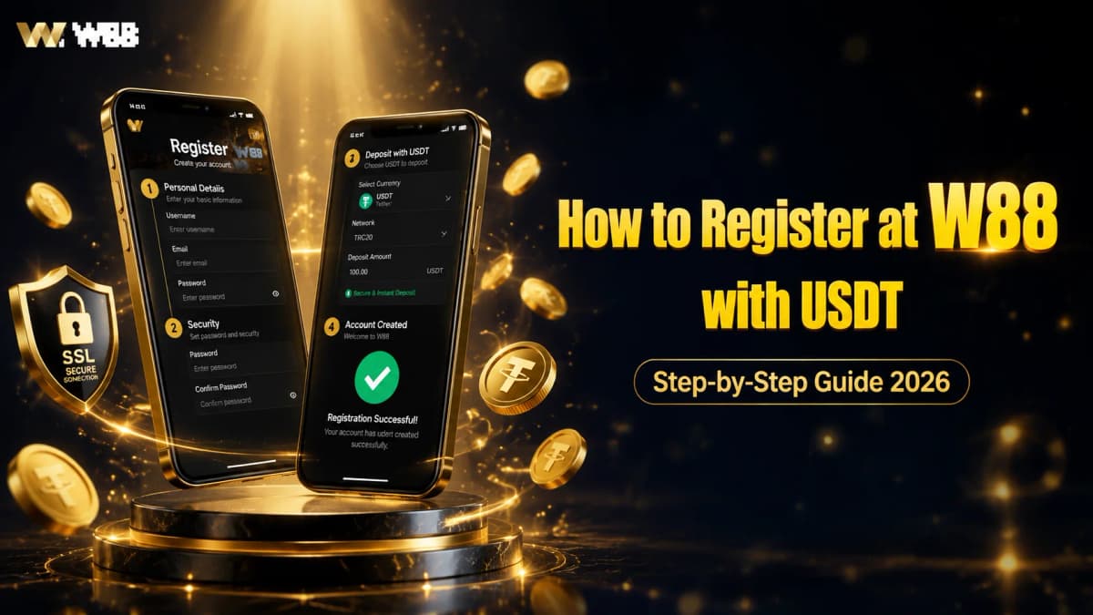 How to Register at W88 with USDT — Step-by-Step Guide 2026