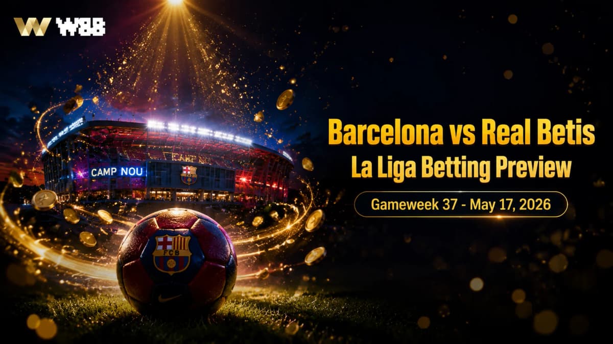 Barcelona vs Real Betis — La Liga Gameweek 37 Betting Preview, Odds & Prediction (May 17, 2026)