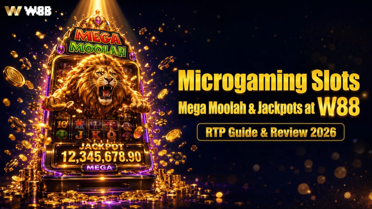 Microgaming Slots Review at W88 — Jackpots, Mega Moolah, RTP 2026