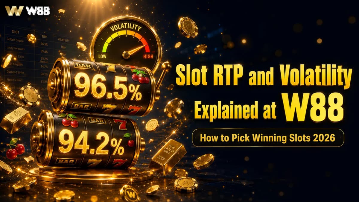 Slot RTP and Volatility Explained at W88 — How to Pick Winning Slots 2026