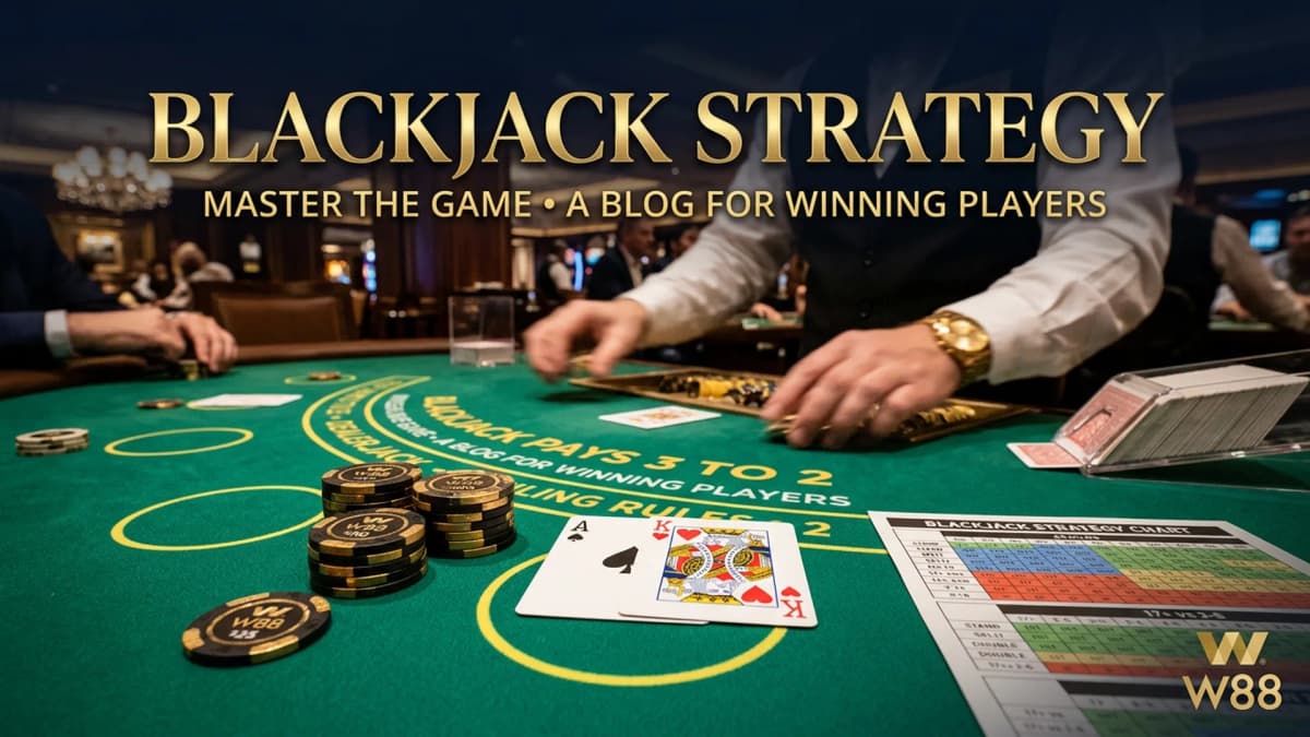 Blackjack Strategy Guide — Basic to Advanced Tips for W88 Players