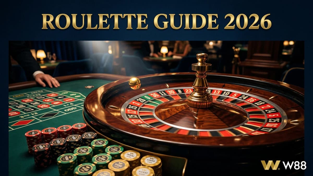 Online Roulette Guide 2026 — European, American & Live Roulette at W88