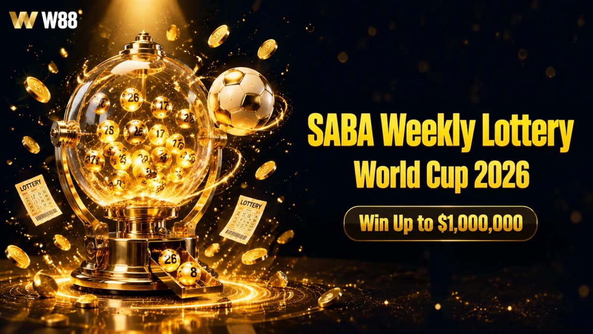 SABA Weekly Lottery & After Party — World Cup 2026 | W88