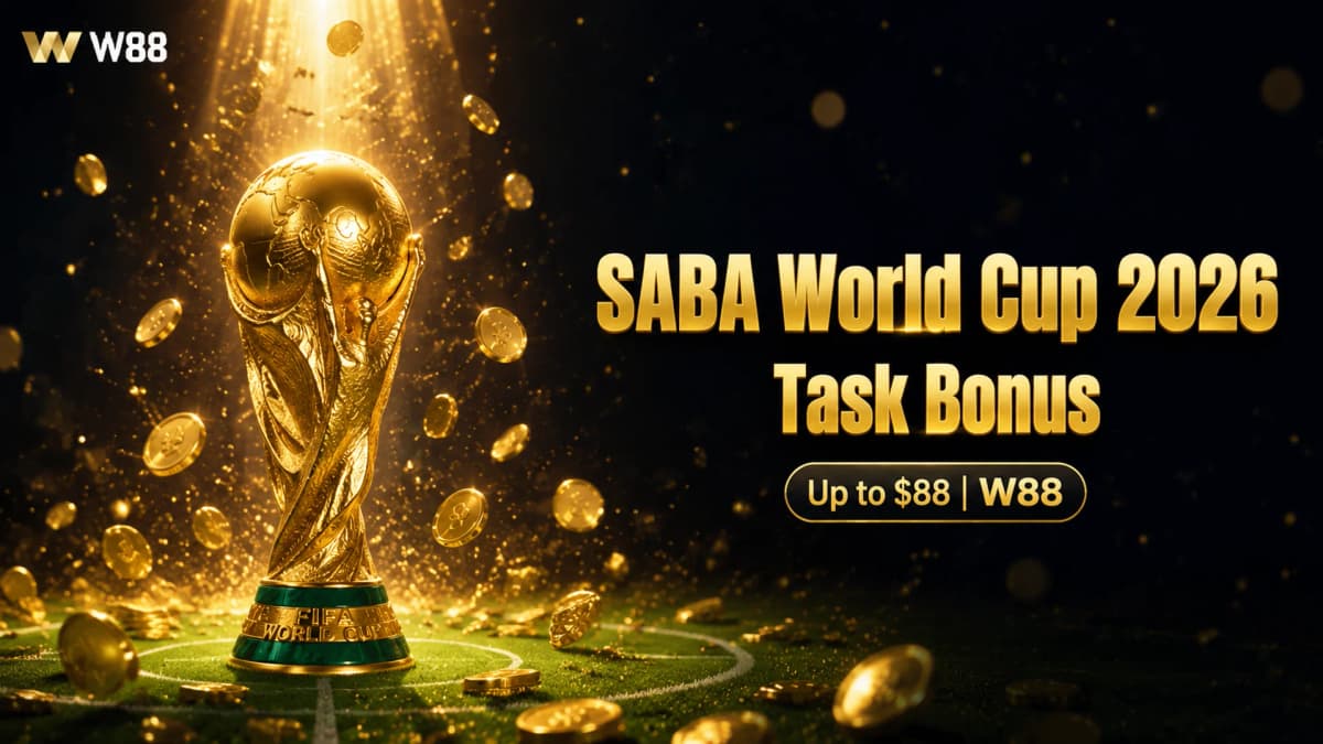 SABA & SABA C World Cup 2026 Task Bonus up to $88 | W88