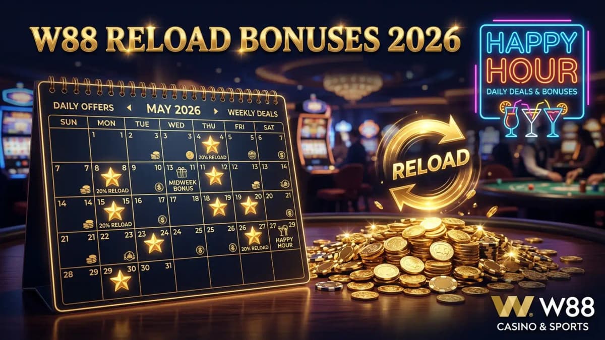 W88 Reload Bonuses 2026 — Daily & Weekly Deposit Promotions Explained