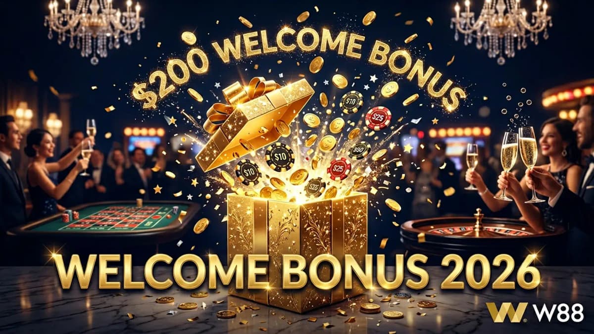 W88 Welcome Bonus 2026 — Claim Up to $200 on Your First Deposit