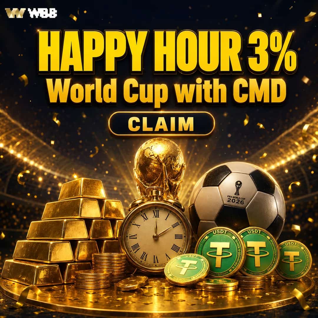 Happy Hour Get 3% World Cup Season with CMD